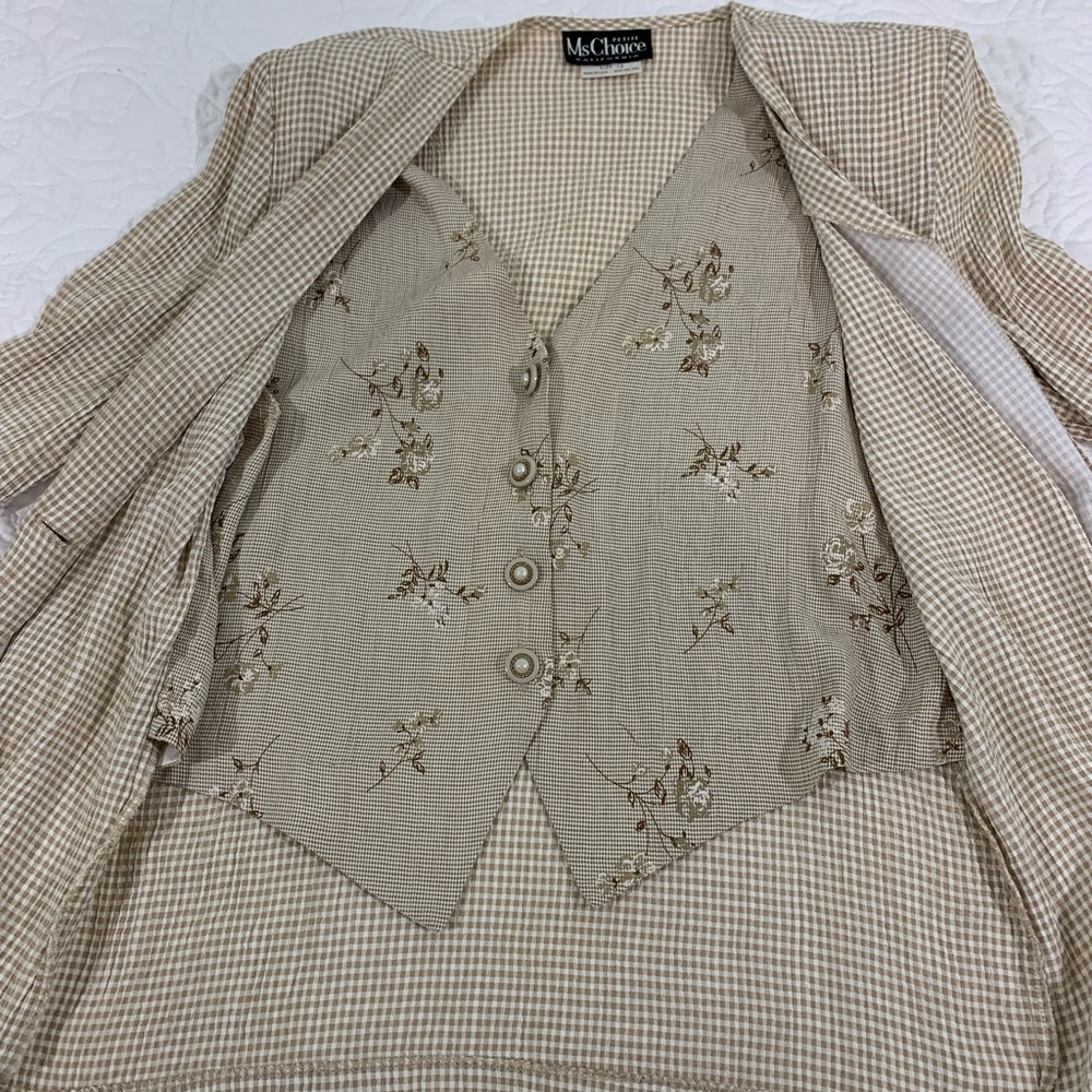Vintage Ms Choice Petite California Women's Blouse Top Size 12